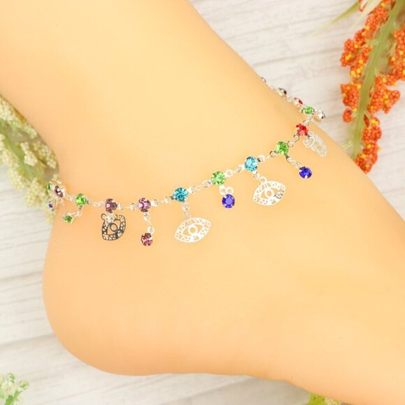 "Handmade Anklet – Elegant & Delicate Jewelry for Women | UNVRC1232 - Picture 7 of 10